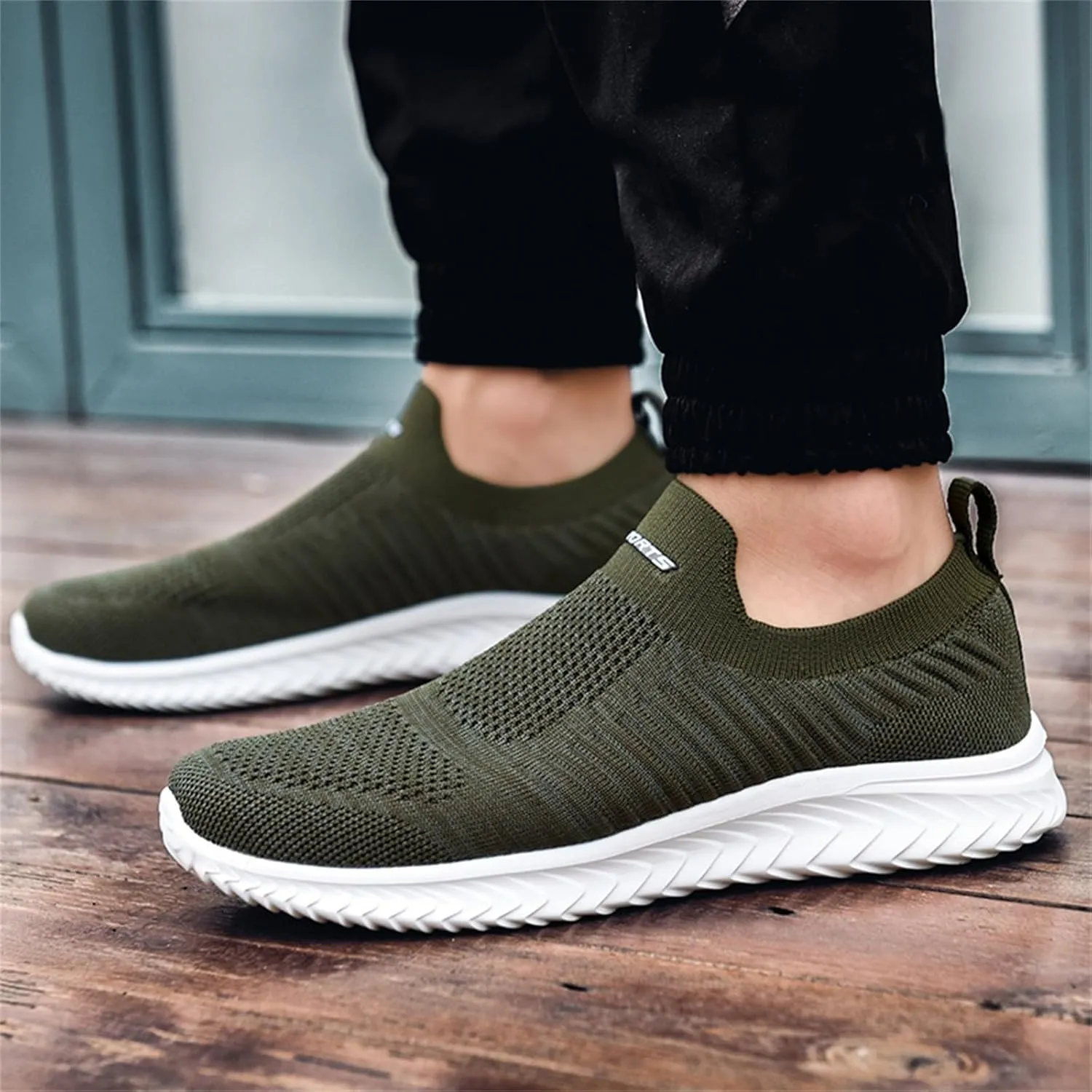 Arch Support Non Slip Minimalist Shoes for Men Hiking Footwear Barefoot Shoe Men's Classic Casual Walking Shoes