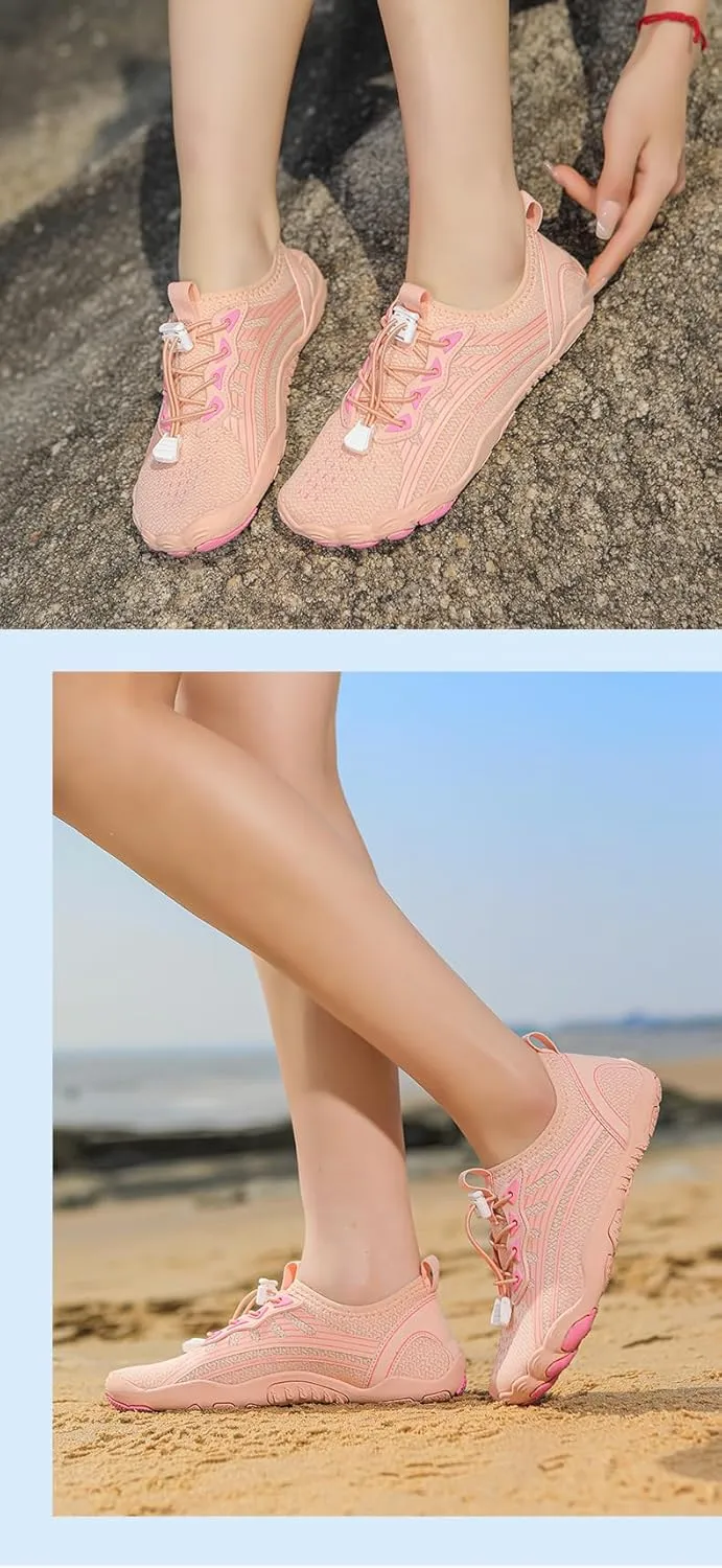 Barefoot Running Shoes for Women Wide Toe Box Non-Slip Breathable Lightweight Cross Trainer for Hiking Walking Swim Outdoor Zero Drop Sole Minimalist Quick Dry