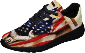 Christian Jesus Shoes, Lace Up Walking Sneakers, Cross Running Shoes Mesh Breathable Sports Trainers