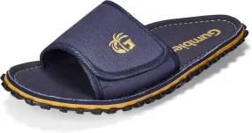 Gumbies Strider Unisex Slides, with Supersoft Cotton Adjustable Strap, Cotton Footbed & Recycled Rubber Sole - Comfort Guaranteed