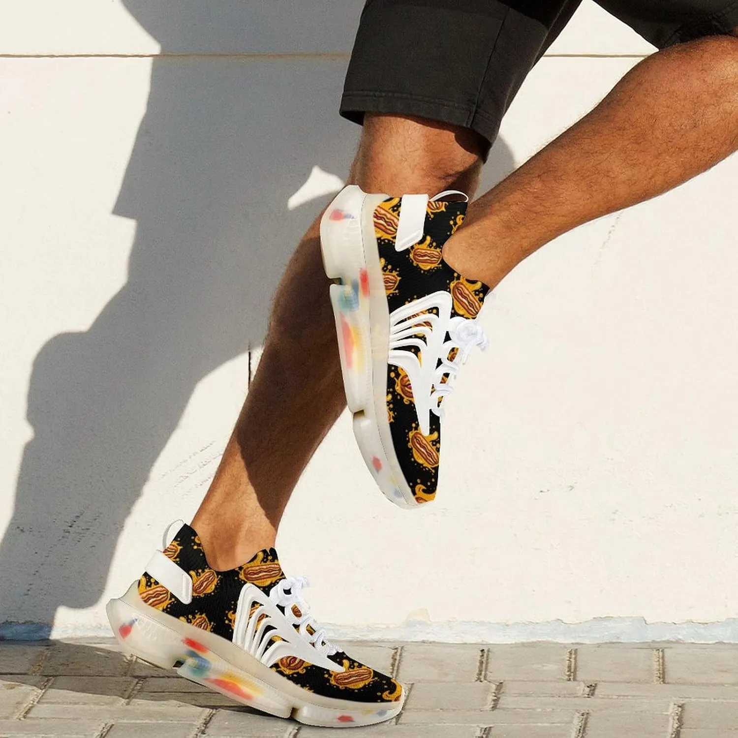 Hot Dog Mens Sneakers Running Shoes Lightweight Athletic Shoes for Jogging Walking Gym