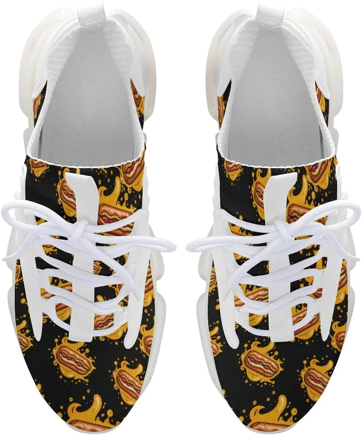 Hot Dog Mens Sneakers Running Shoes Lightweight Athletic Shoes for Jogging Walking Gym
