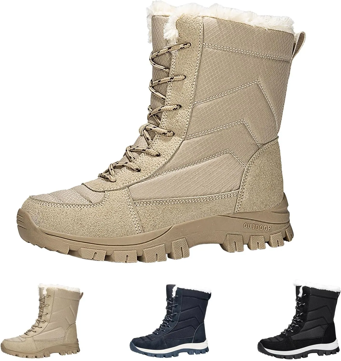 Ladies Snow Boots Snow Boots Female Winter Padded Thickened Winter Thick Bottom Northeast Warm Women's Snow