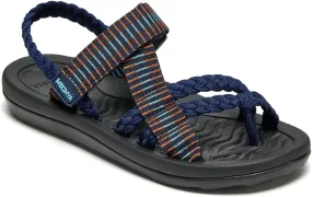 MEGNYA Comfortable Womens Hiking Sandals, Flip Flop Walking Sandals with Arch Support, Athletic Sandals with Hook and Loop Straps for Beach Vacation Adventure