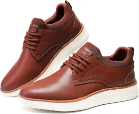Mens Oxfords Lace-Up Lightweight Casual Busniess Comfortable Dress Shoes for Men