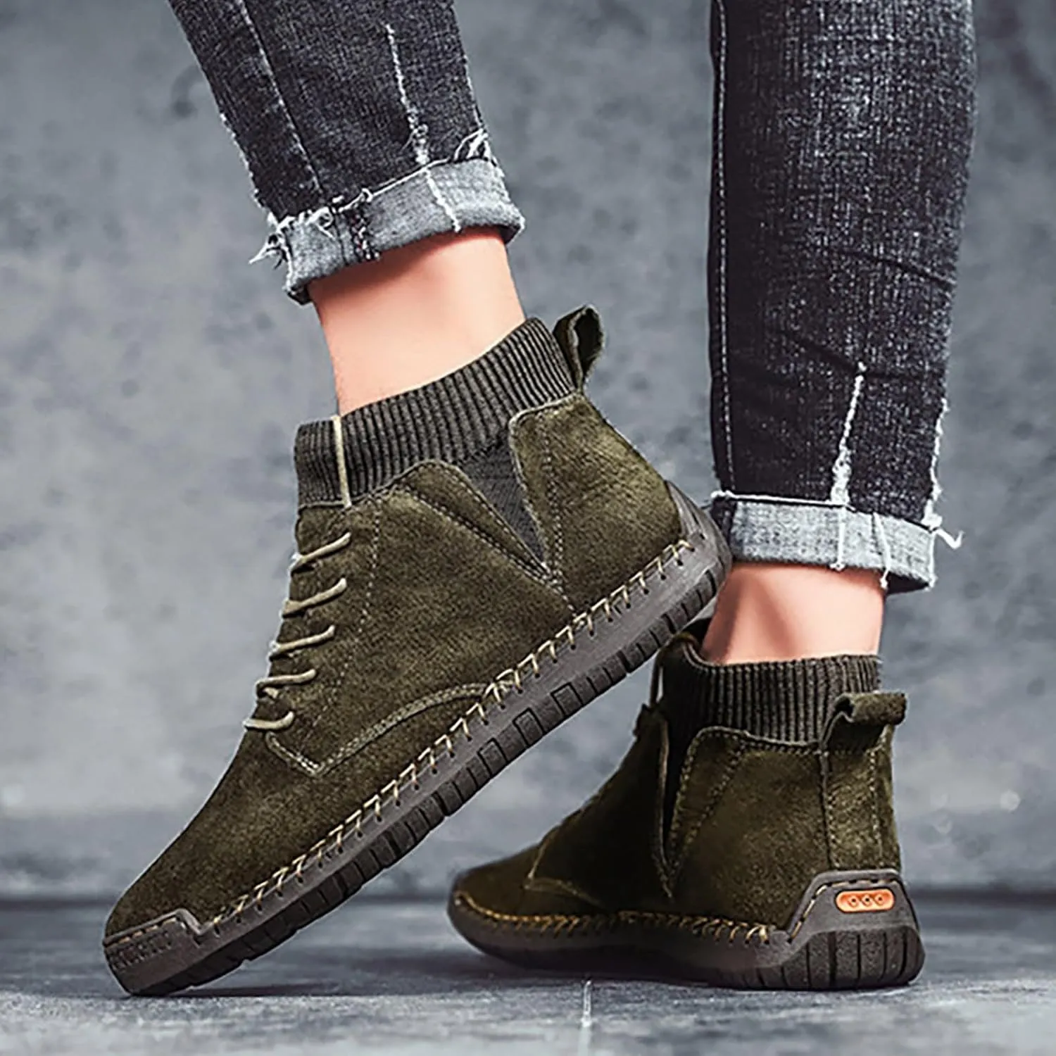 Mens Slip on Sneakers Running Shoes for Men Slip on Lightweight Breathable Fashion Sneakers Black Sneakers