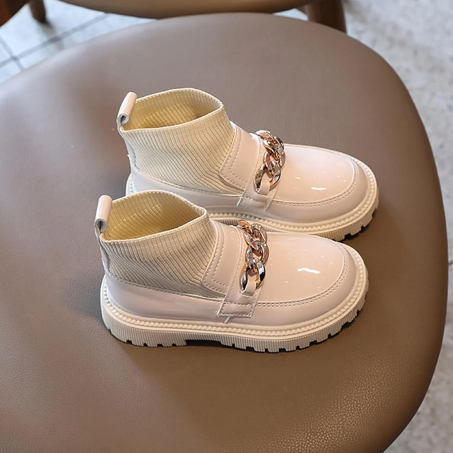 Toddler Boys Girls Boots Kids Soft Plush Lining Faux Fur Snow Bootie Cold Weather Outdoor Boots Short Fall Booties