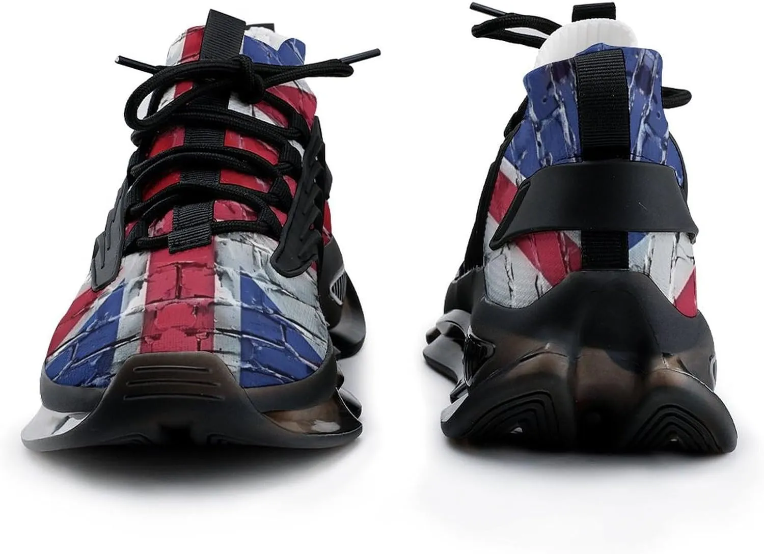 United Kingdom UK Flag Brick Wall Men's Running Shoes Lightweight Walking Shoe Breathable Sneaker