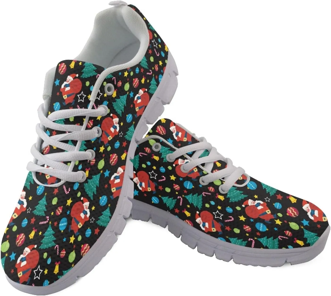 Wanyint Print Women's Sneakers Work Running Comfortable Jogging Shoes Lace-up Shoes