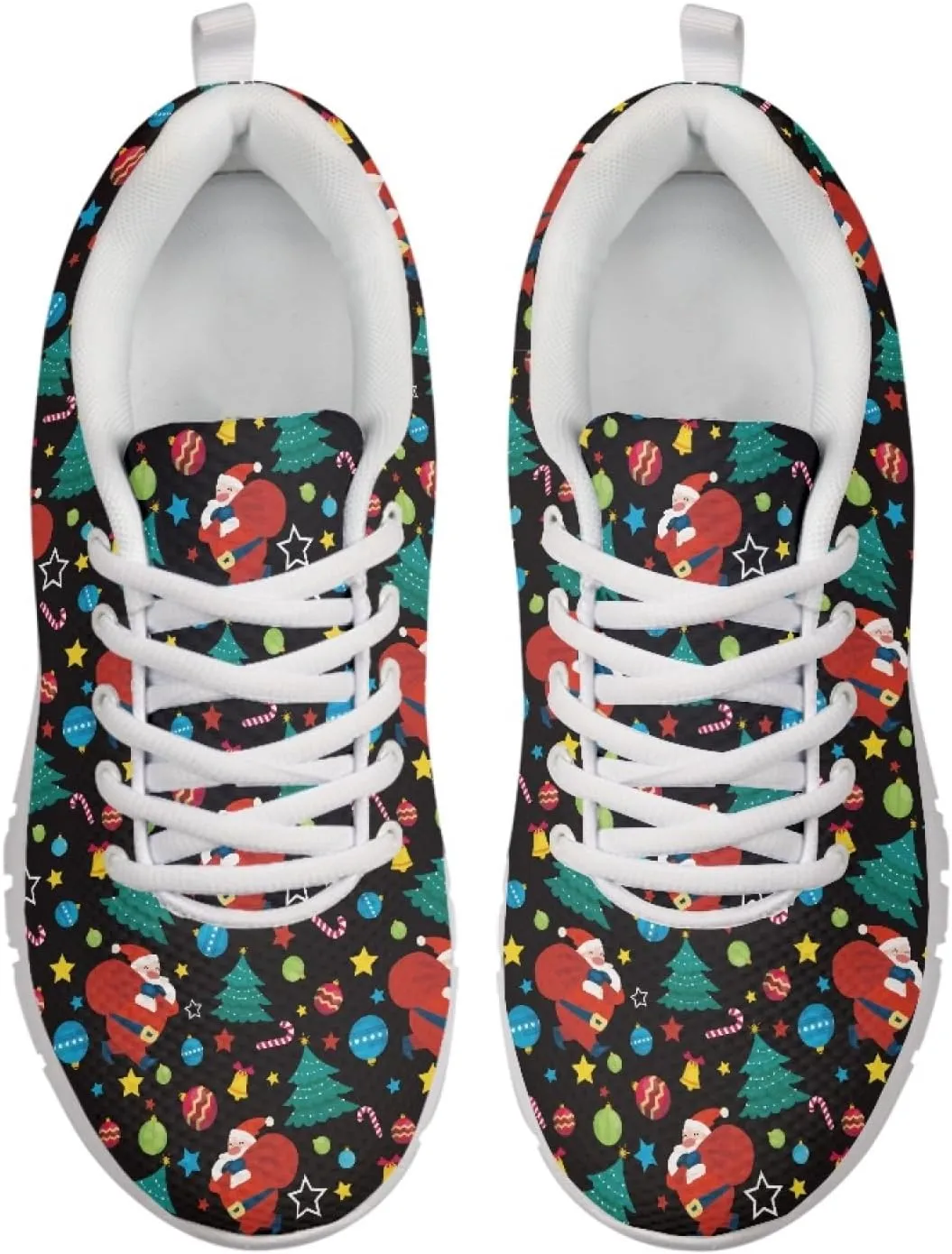 Wanyint Print Women's Sneakers Work Running Comfortable Jogging Shoes Lace-up Shoes
