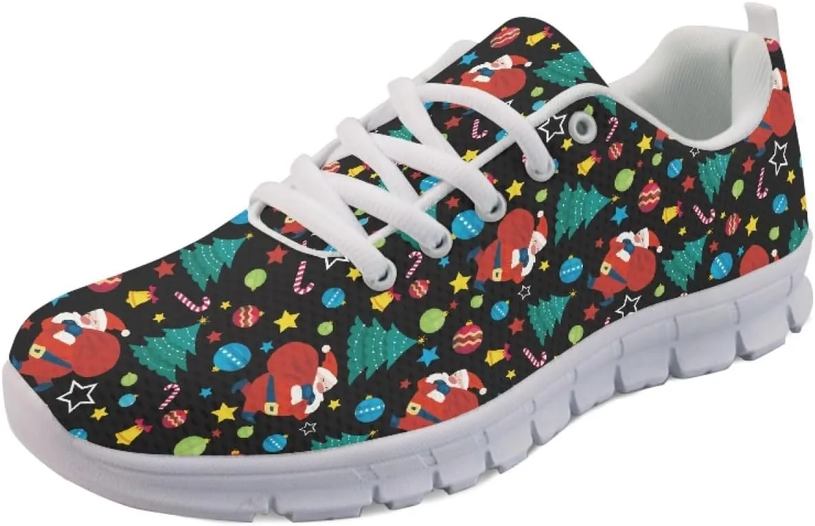 Wanyint Print Women's Sneakers Work Running Comfortable Jogging Shoes Lace-up Shoes
