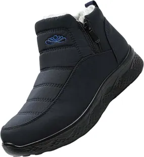 Waterproof Boots for Women Anti-Slip Mid-Calf Snow Boots Warm Outdoor Comfortable Hiking Booties