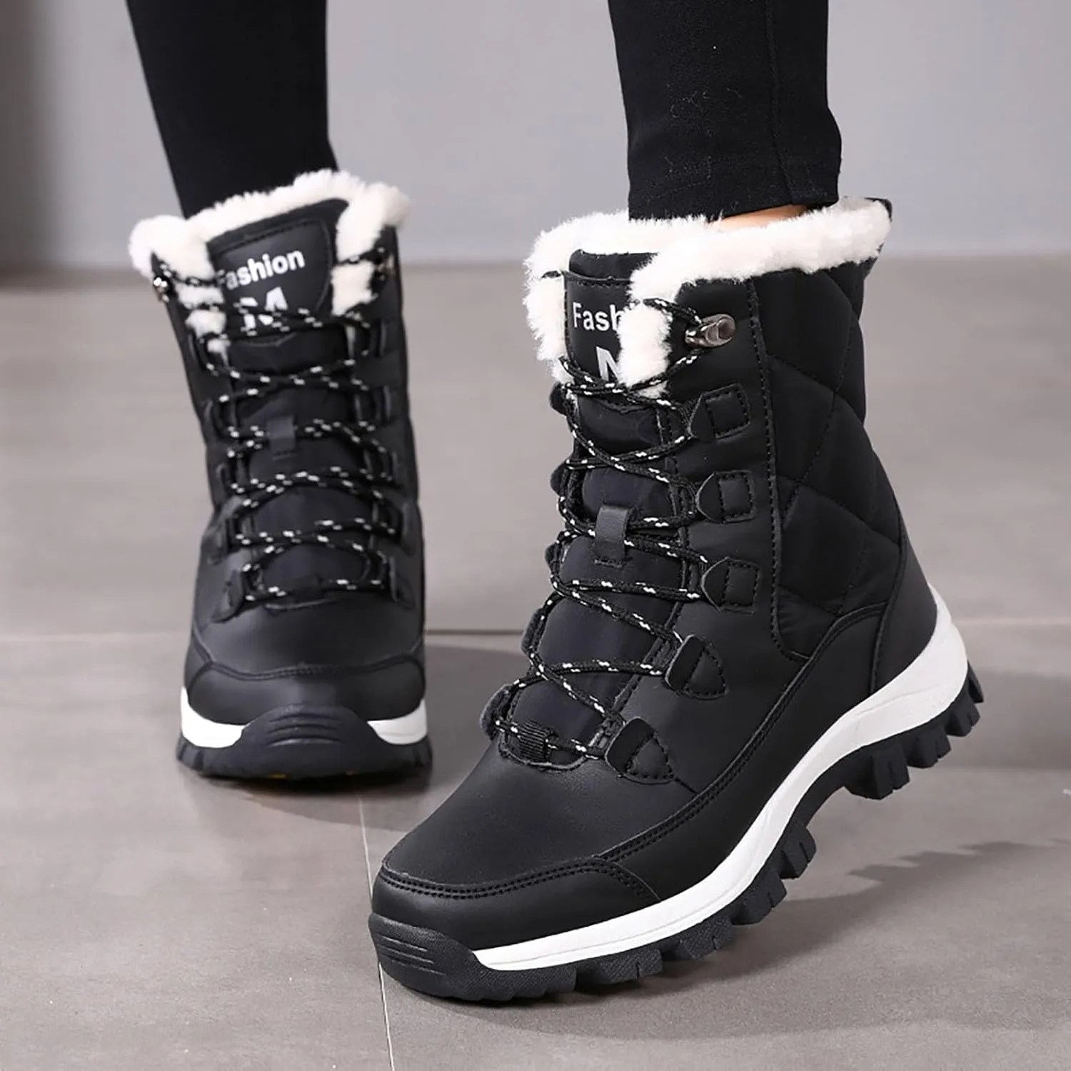 Women Snow Boots Northeast Big Size Snow Boots Female Outdoor Travel Thickened High Top Cotton Shoes Low Cut Snow