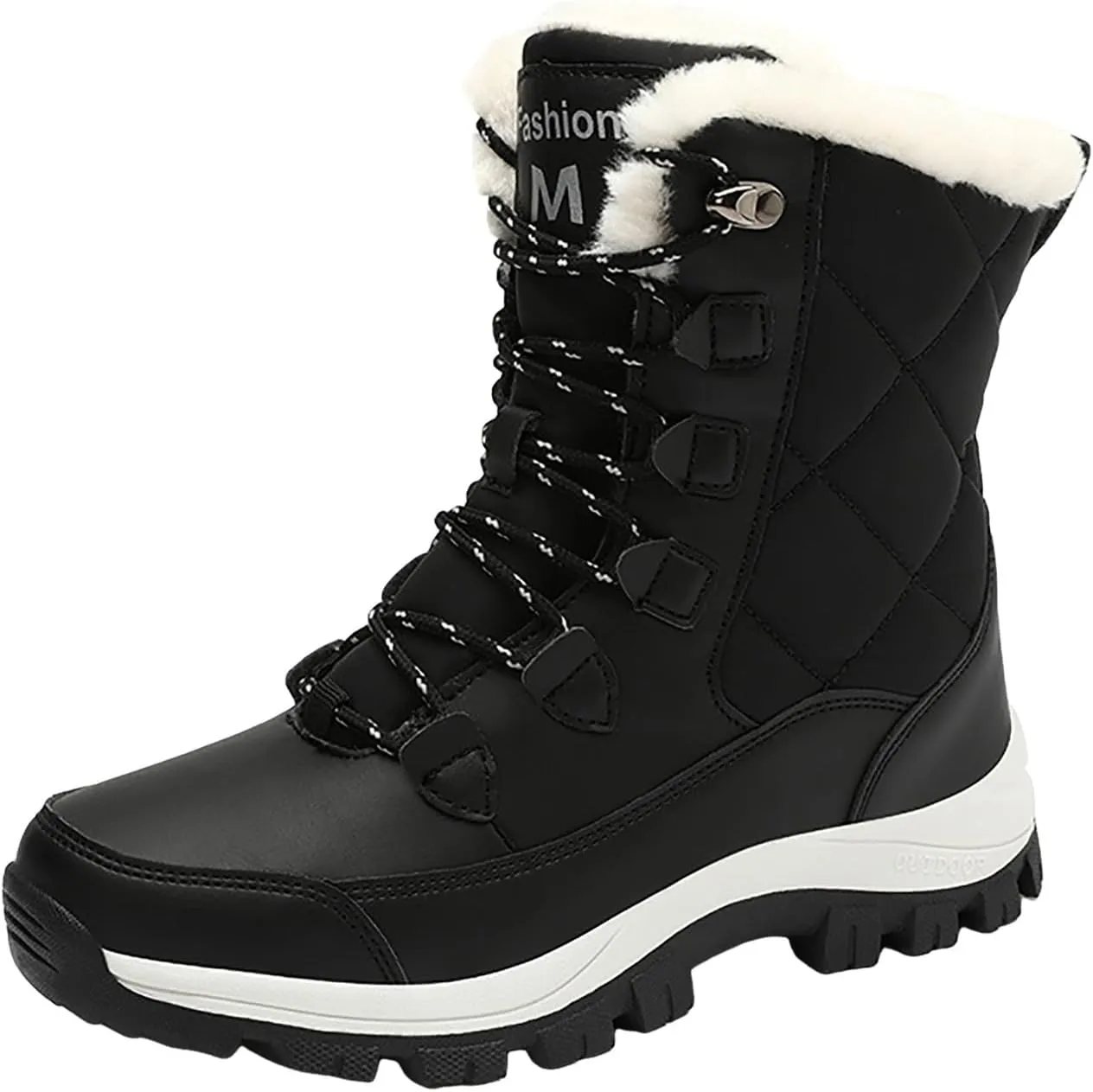 Women Snow Boots Northeast Big Size Snow Boots Female Outdoor Travel Thickened High Top Cotton Shoes Low Cut Snow