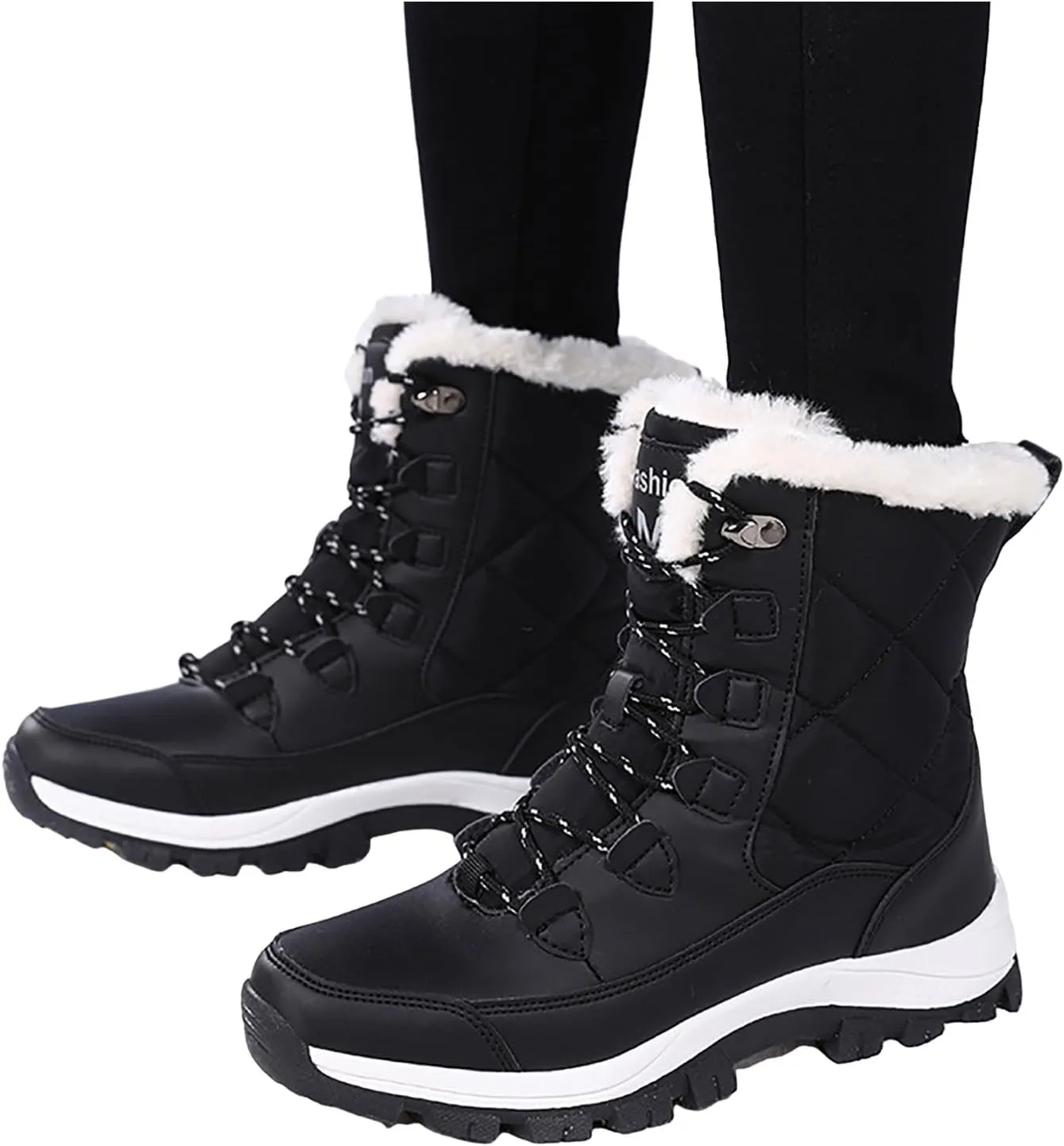 Women Snow Boots Northeast Big Size Snow Boots Female Outdoor Travel Thickened High Top Cotton Shoes Low Cut Snow