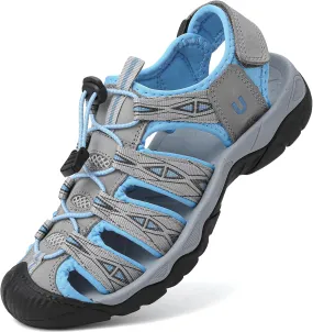 Women's Sport Hiking Sandals Closed Toe Summer Outdoor Athletic Walking Sandal Adventure Lightweight Comfortable Beach Sandals Water Shoes